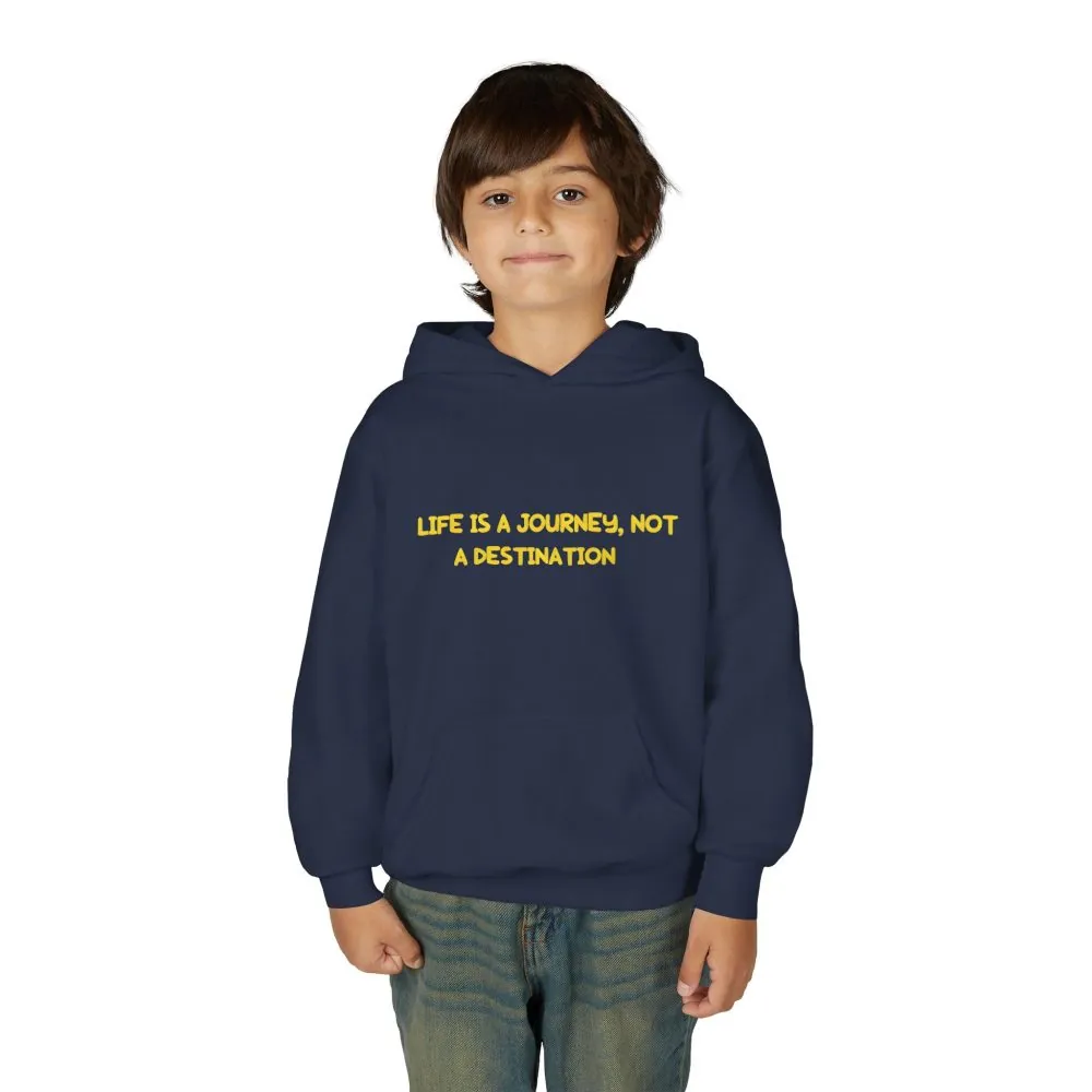3591265532910977281_2048.jpeg Youth Hoodie(Gildan) – "Life Is A Journey-Not A Destination" (Design Sitcom-Line)