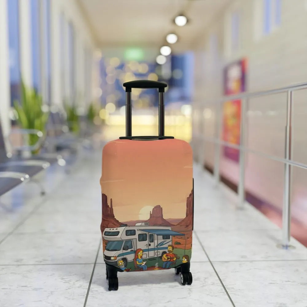 3613554446614773404_2048.jpeg Luggage Cover — Adventure Camper Sketch Travel Suitcase(Design Sitcom-Line)
