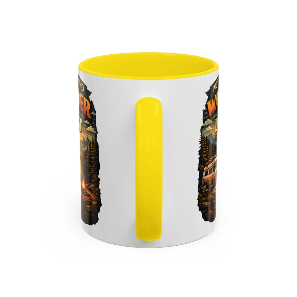 3619335167913697837_2048.jpeg Accent Coffee Mug (11, 15oz) — "Not All Who Wander Are Lost" Design Scenic-Line
