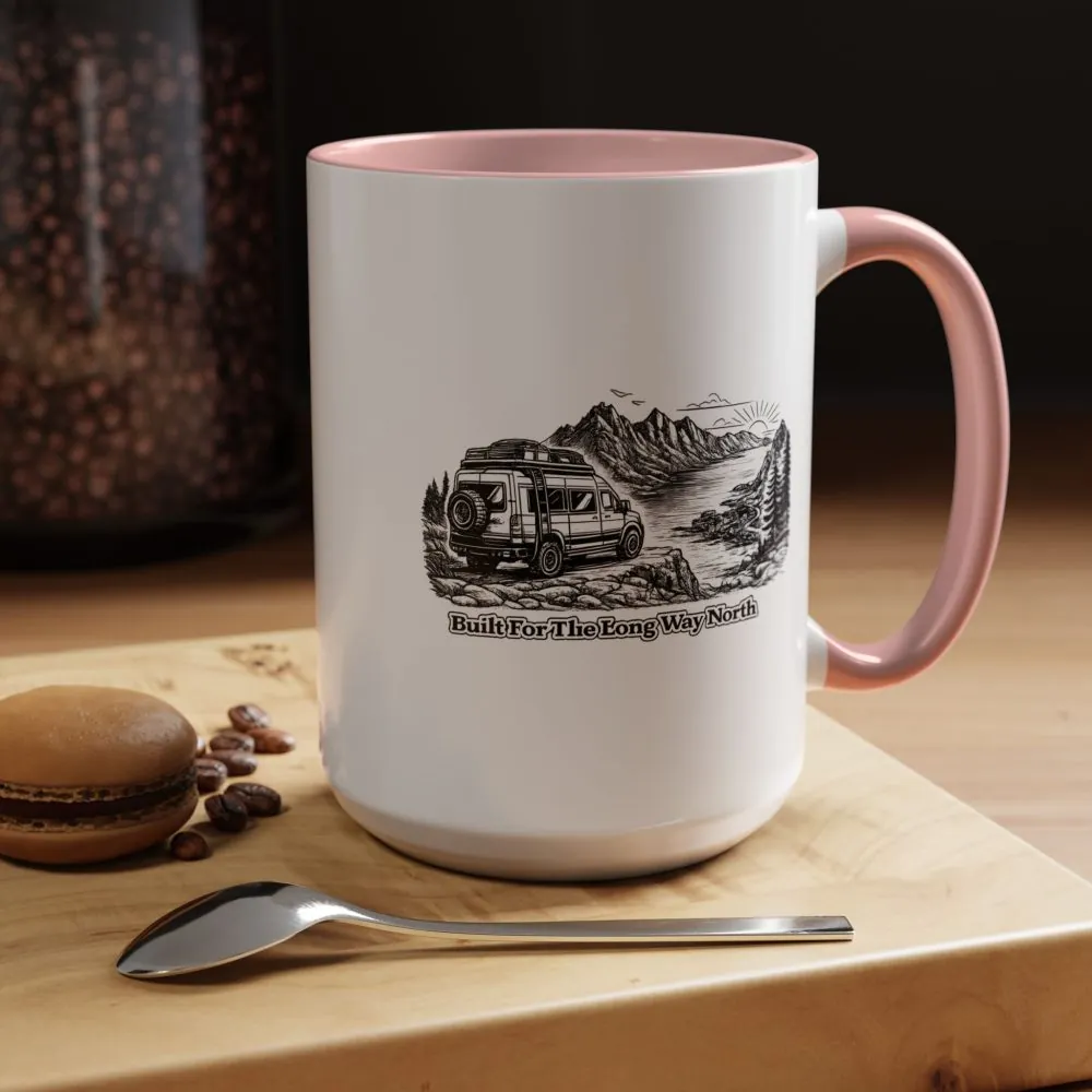 363345979782196528_2048.jpeg Accent Coffee Mug (11, 15oz) — "Built For The Long Way North" Design Minimal-Line