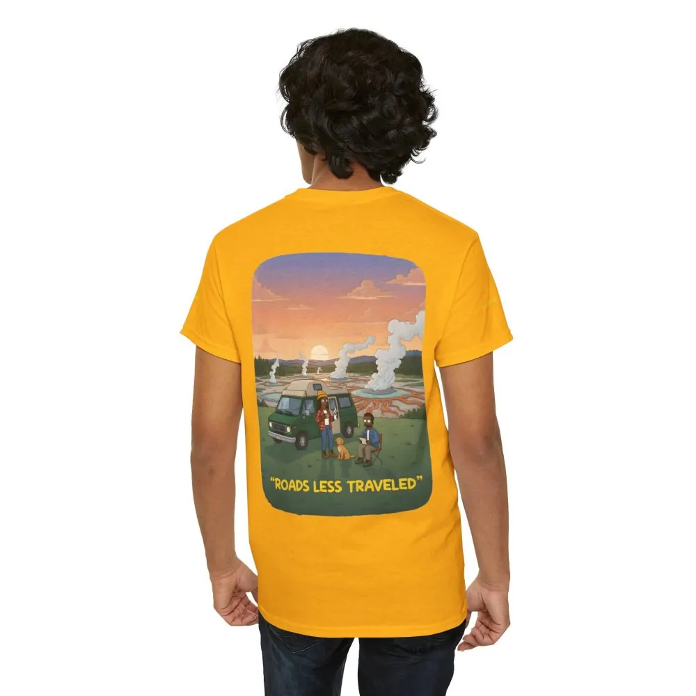 3658767138182412388_2048.jpeg Unisex Heavy Cotton Tee — "Roads Less Traveled" Design Sitcom-Line