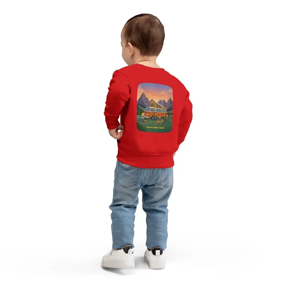 3679371110567735607_2048.jpeg Toddler Sweatshirt - "Roam Sweet Home" (Design Sitcom-Line)