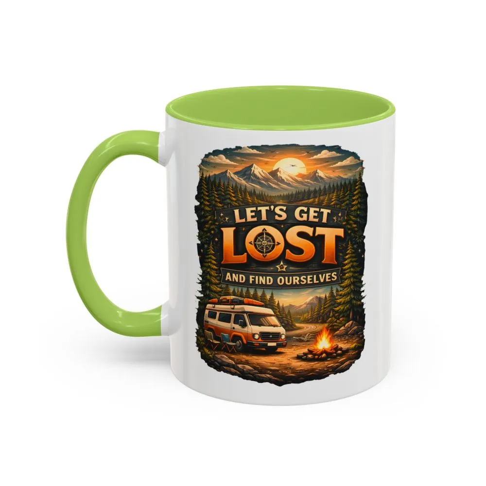 3692440764344356923_2048.jpeg Accent Coffee Mug (11, 15oz) — "Let´s Get Lost And Find Ourselfs" Design Scenic-Line