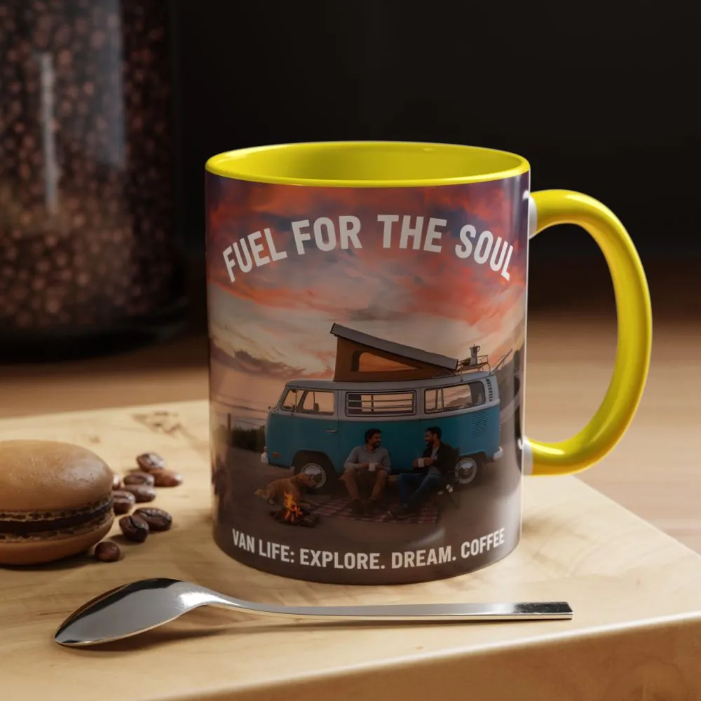 Accent Coffee Mug (11, 15oz) — "Fuel for the Soul"