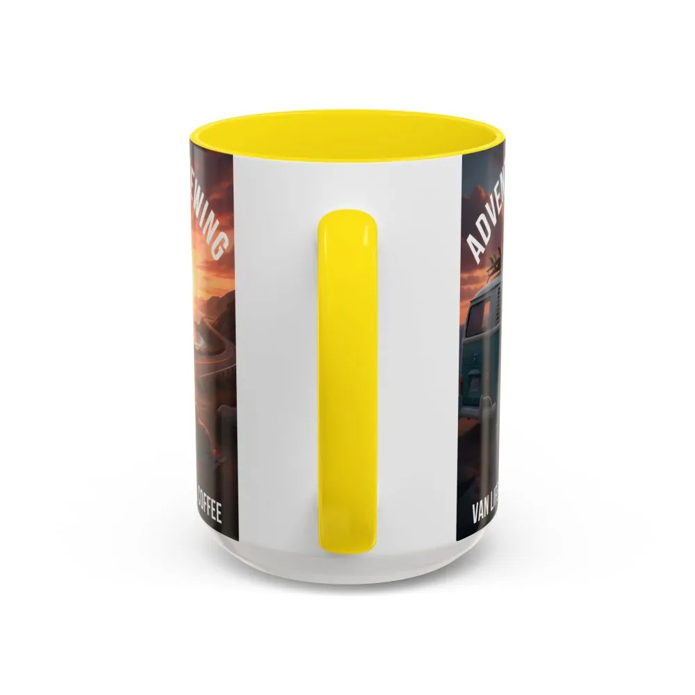 3739049642731830351_2048.jpeg Accent Coffee Mug (11, 15oz) — "Adventure is brewing"