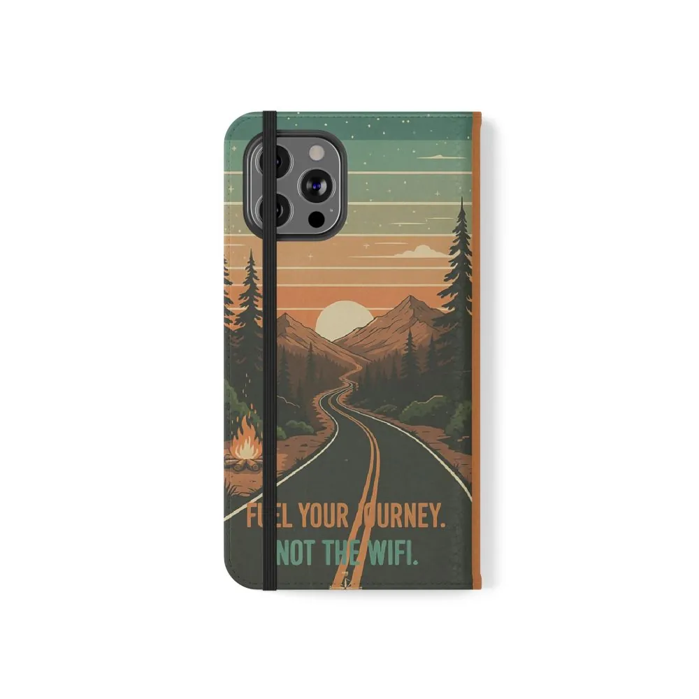 3740875654645564418_2048.jpeg Flip Phone Case — "Adventure Awaits Unplug & Drive" Wallet Case
