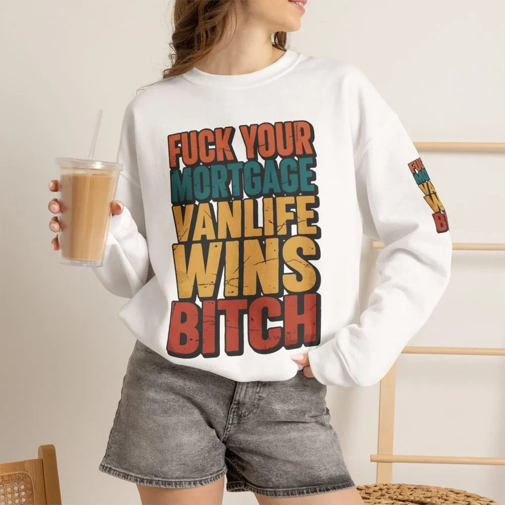 3741169403000115956_2048.jpeg Unisex Heavy Blend™ Crewneck Sweatshirt — "Fuck Your Mortgage" Design F**K-Line
