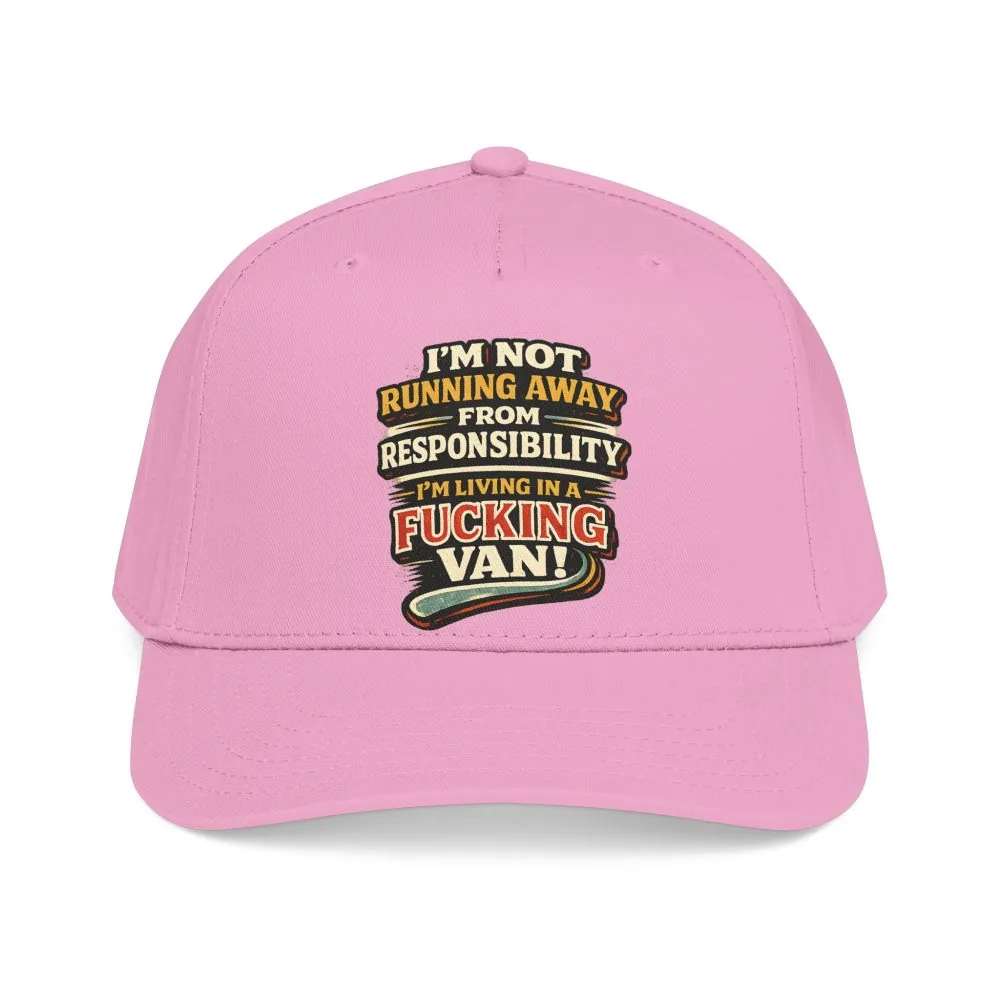 375416352180766726_2048.jpeg Baseball Cap - "I`m Not running Away" Design F**K-Line