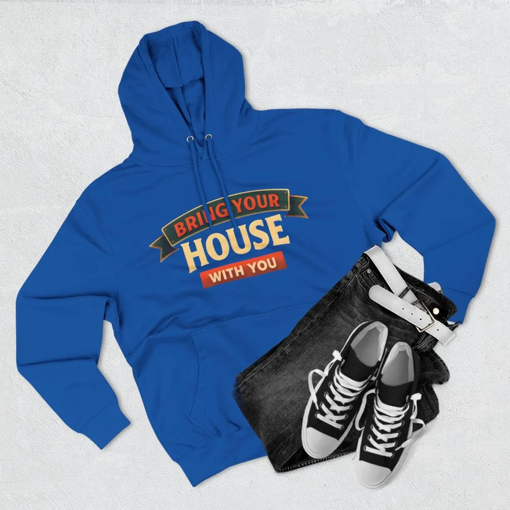 3765051062179224953_2048.jpeg Three-Panel Fleece Hoodie - "Live Is A Journey-Bring Your House With You" Design Scenic-Line