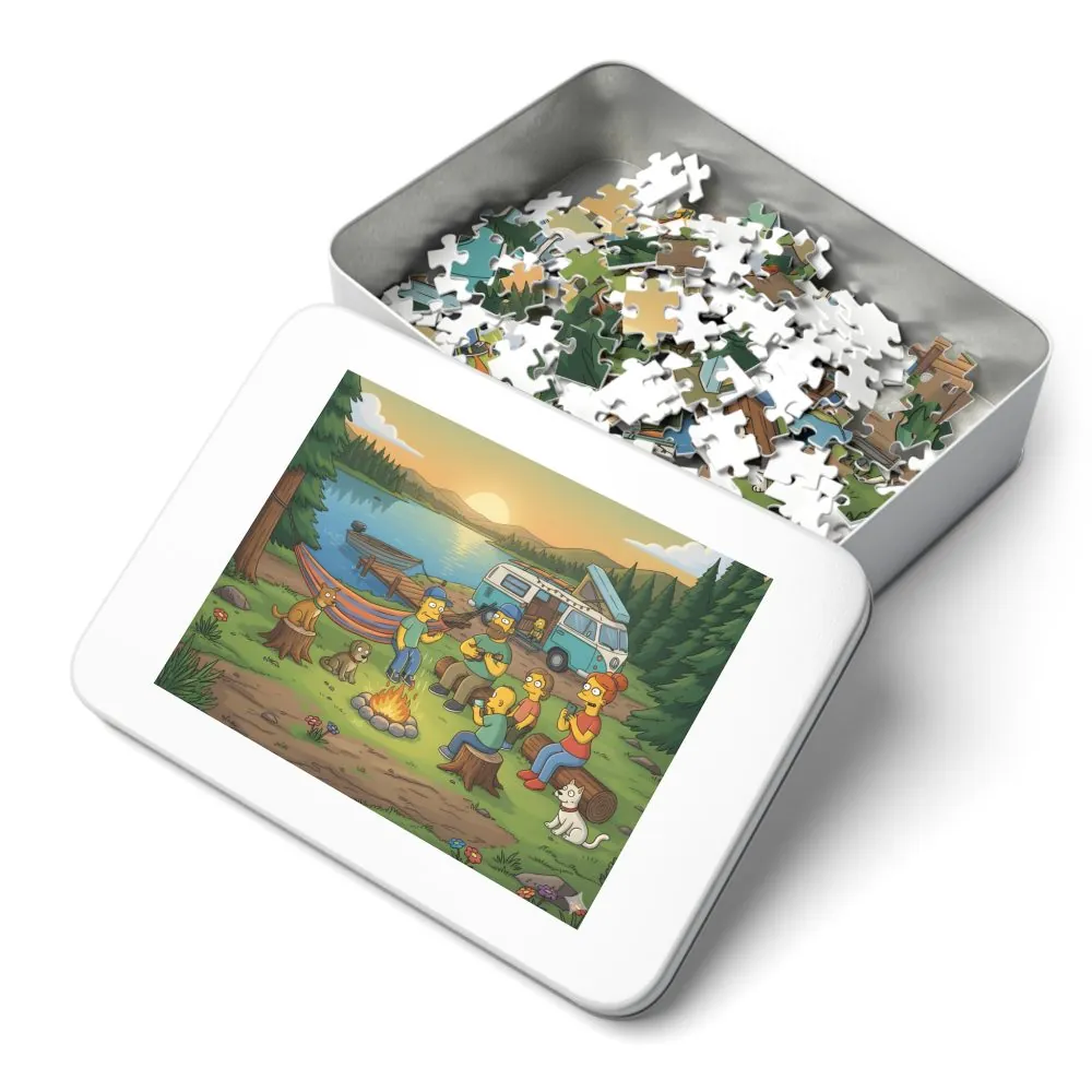 Jigsaw Puzzle with Tin — Scenic Campervan Jigsaw