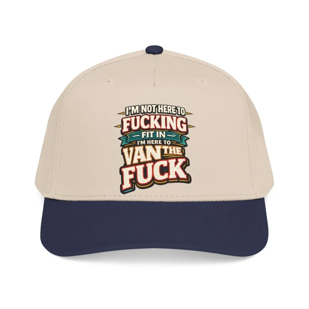 3783906356012285196_2048.jpeg Baseball Cap - "I´m Not Here To Fucking Fit In" Design F**K-Line