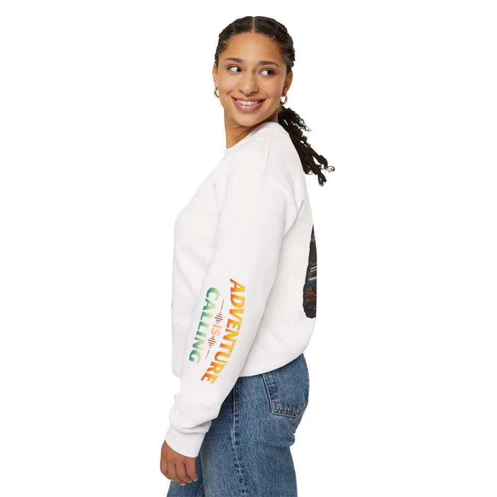 3799110758775764399_2048.jpeg Unisex Heavy Blend™ Crewneck Sweatshirt — "Adventure Is Calling" Design Scenic-Line