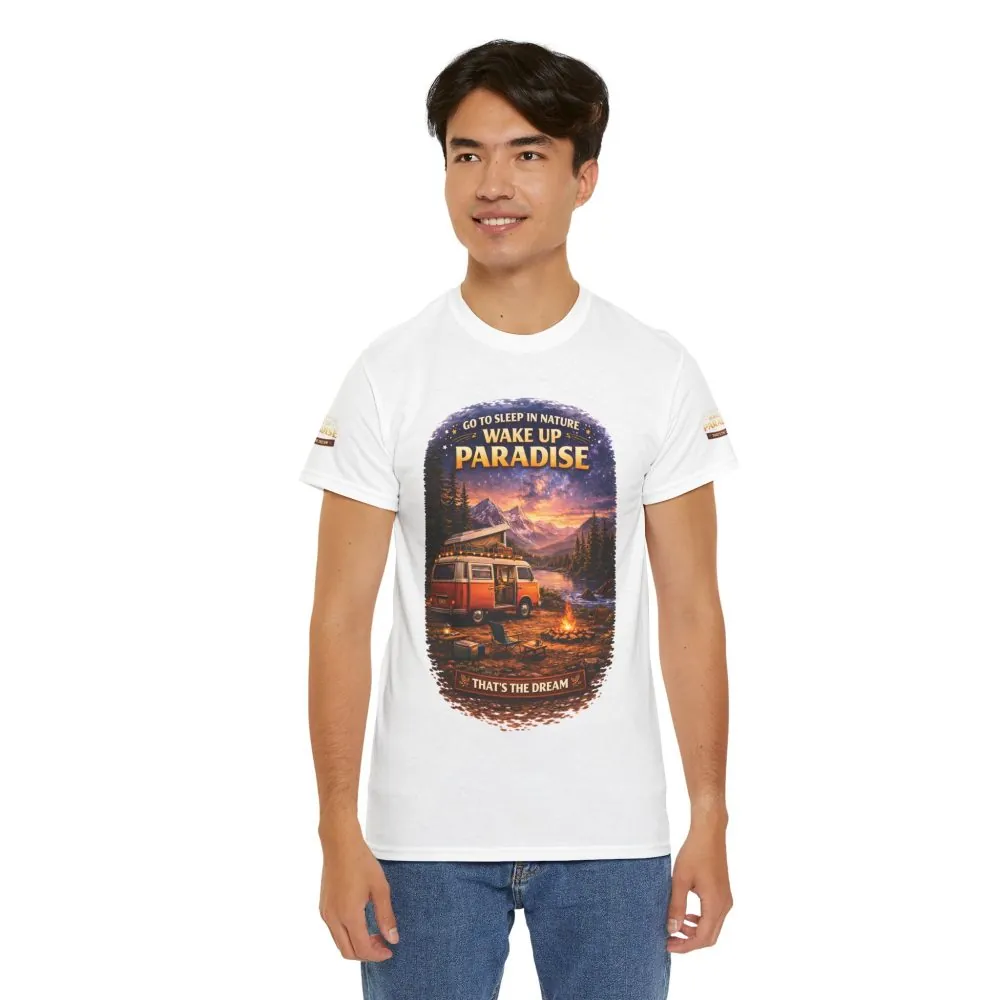 3799185896887779008_2048.jpeg Unisex Heavy Cotton Tee — "Go To Sleep In Nature " Design Scenic-Line