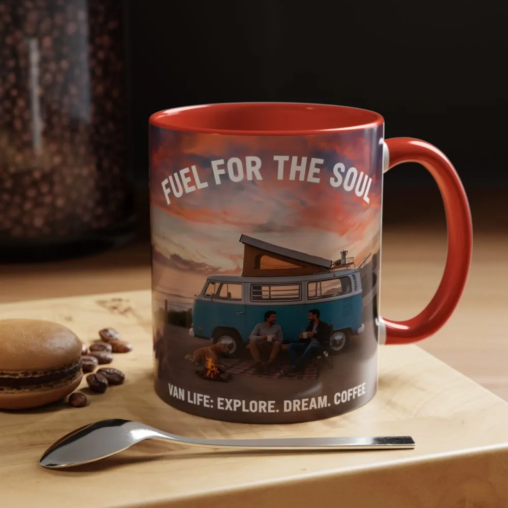 Accent Coffee Mug (11, 15oz) — "Fuel for the Soul"