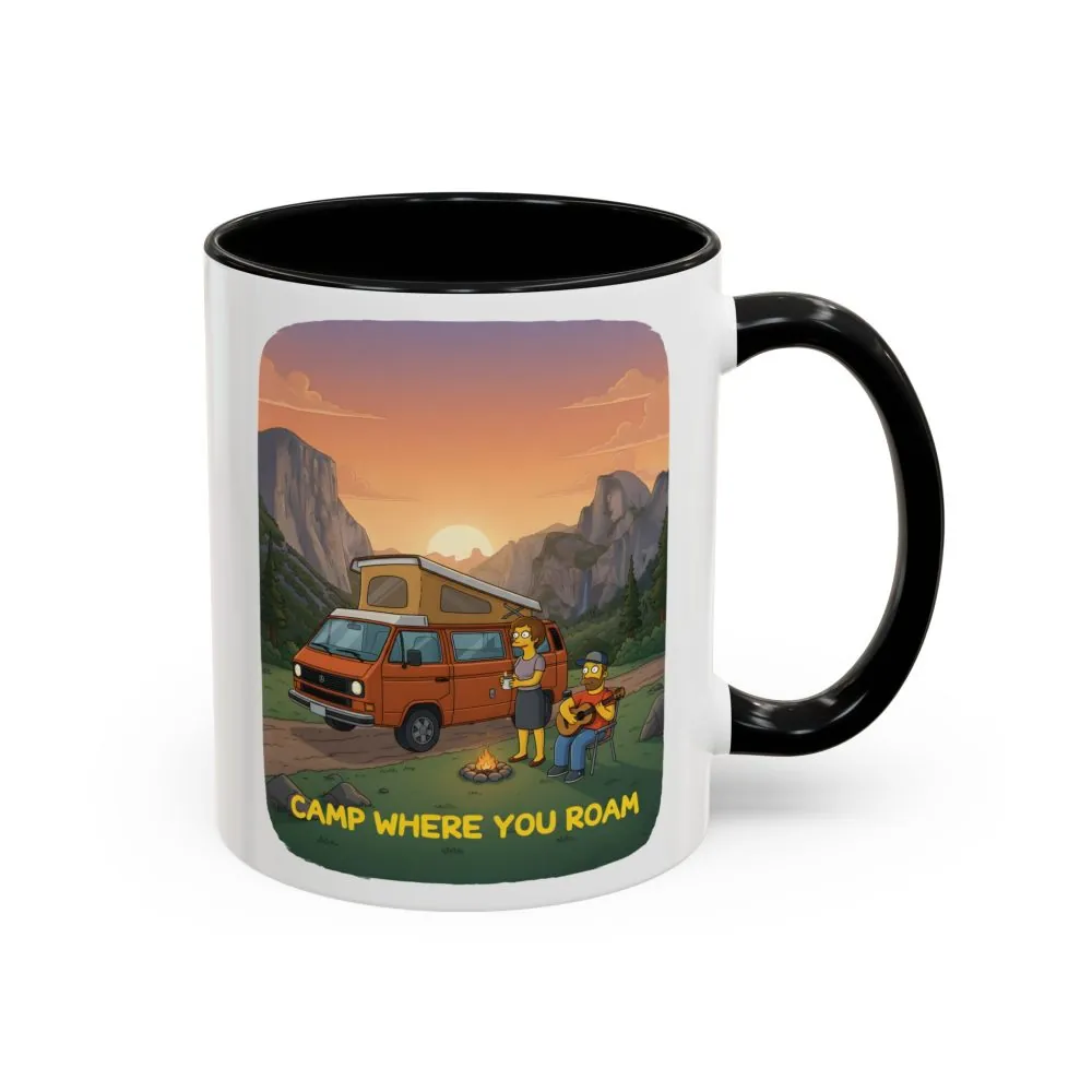 3815543718864847392_2048.jpeg Accent Coffee Mug (11, 15oz) — "Camp Where You Roam" Design Sitcom-Line