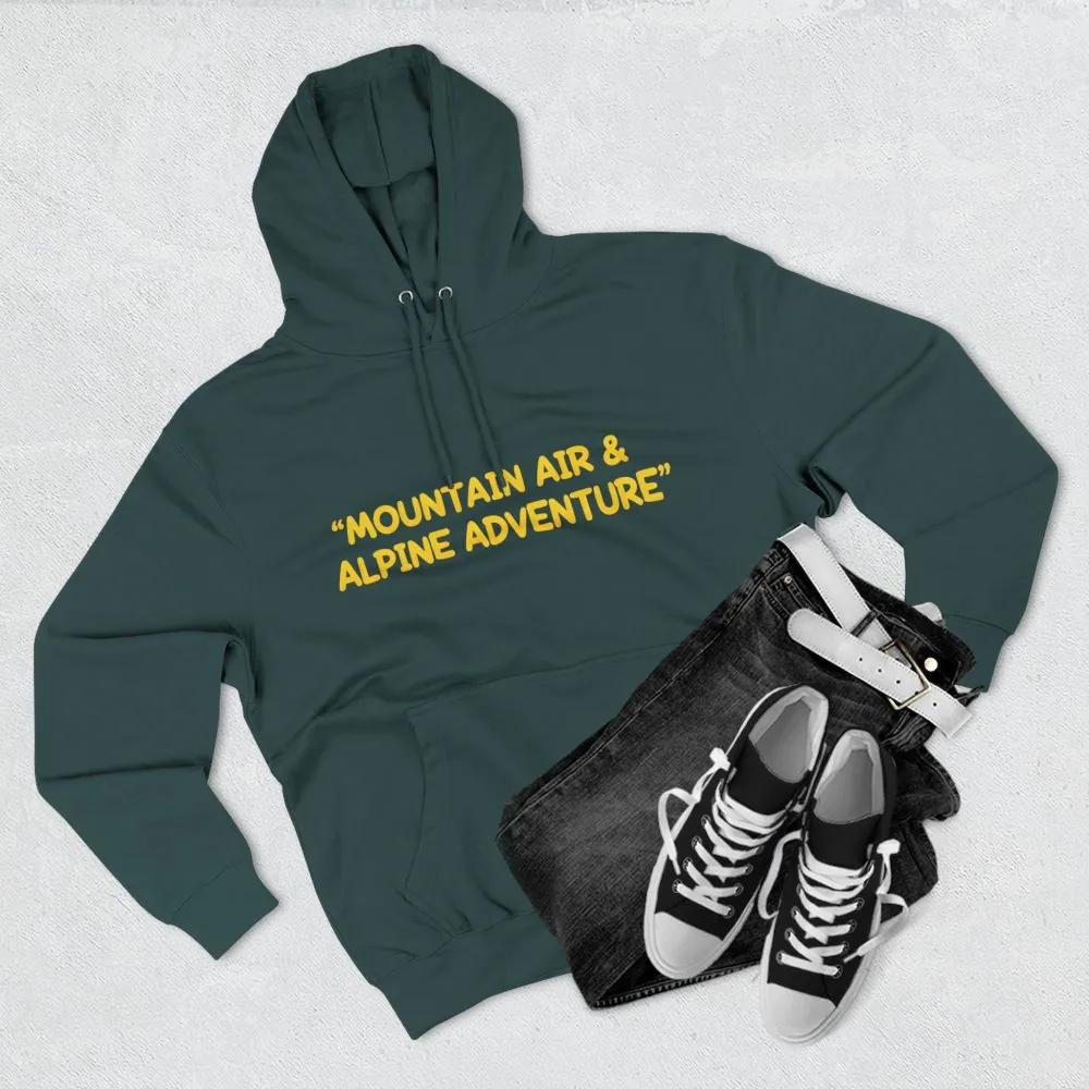 3828433526897329441_2048.jpeg Three-Panel Fleece Hoodie - "Mountain Air And Alpine Adventure"" Design Sitcom-Line