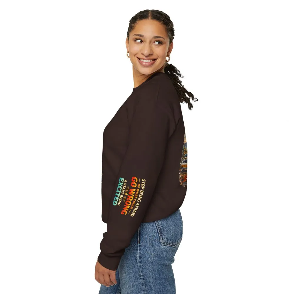 3837222268942378694_2048.jpeg Unisex Heavy Blend™ Crewneck Sweatshirt — "Stop Being Afraid Of What Could Go Wrong" Design Scenic-Line