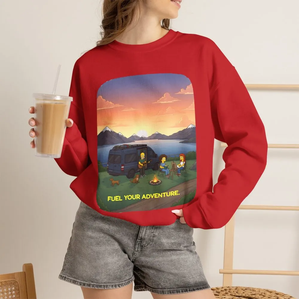 3846179850103457652_2048.jpeg Unisex Heavy Blend™ Crewneck Sweatshirt — "Fuel Your Adventure" Design Sitcom-Line