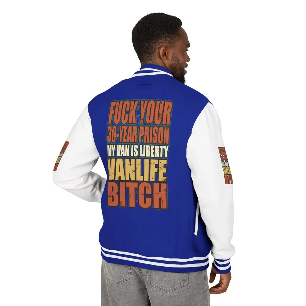 3849314806981348970_2048.jpeg Unisex Heavyweight Letterman Jacket — "Fuck Your 30 Year" Design F**K-Line