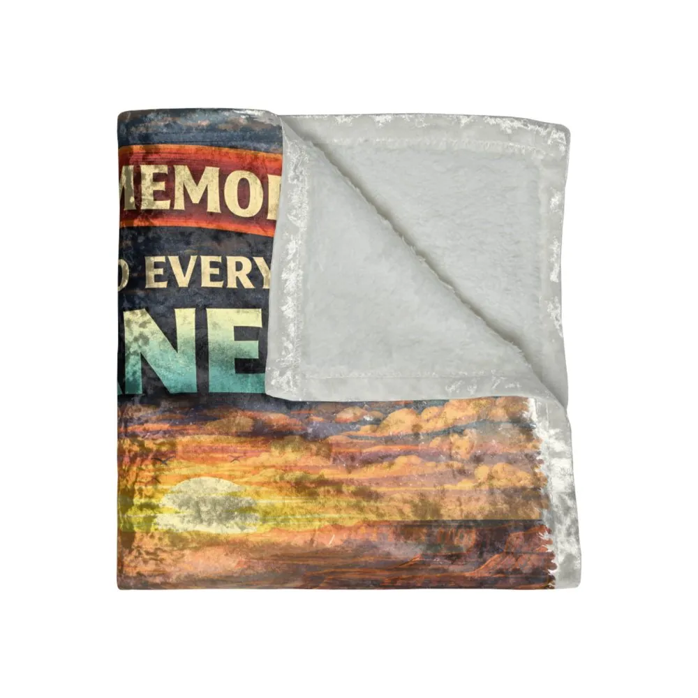 3862710691580165602_2048.jpeg Crushed Velvet Blanket —"Making Memories Around Every Corner" Design Scenic-Line (Campervan)