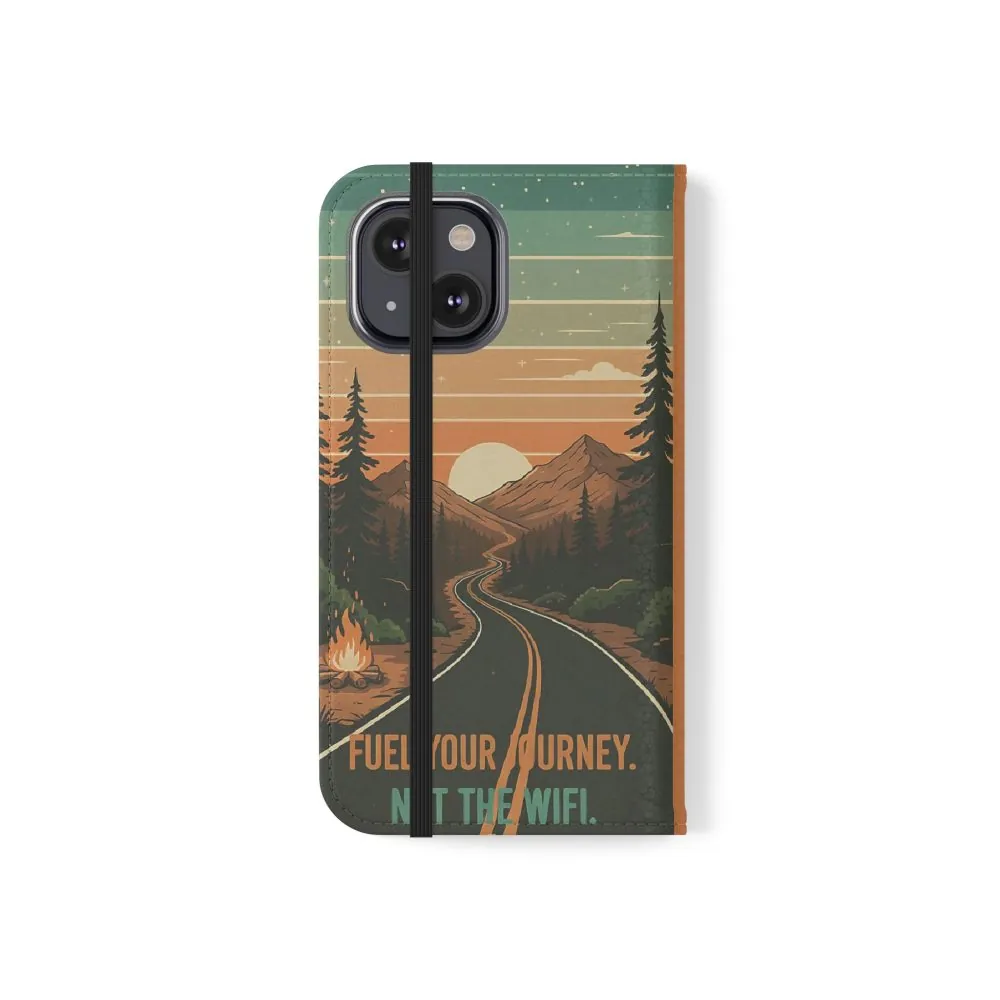 3866368467828562672_2048.jpeg Flip Phone Case — "Adventure Awaits Unplug & Drive" Wallet Case
