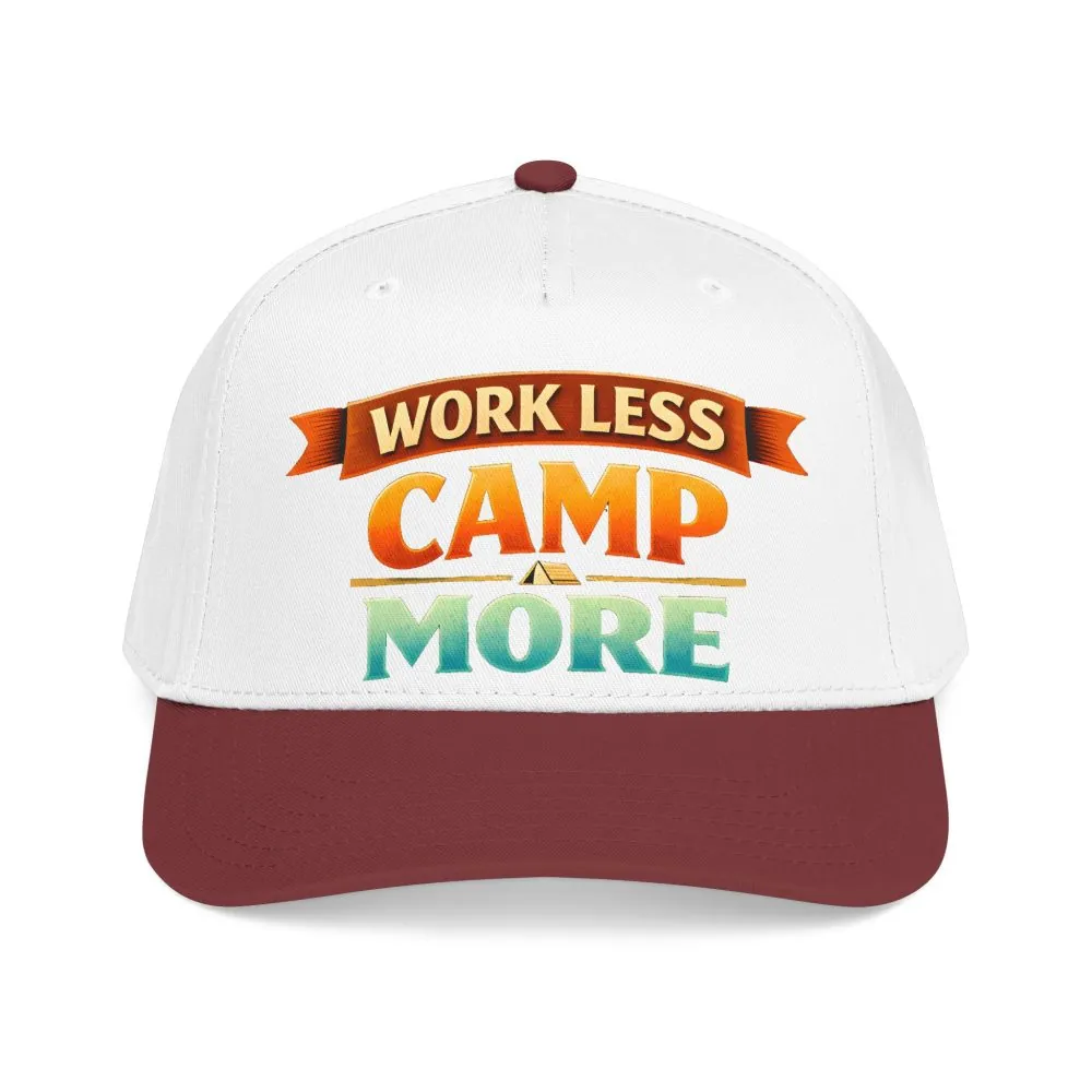 3929450215612195446_2048.jpeg Baseball Cap - "Work Less-Camp More" Design Scenic-Line