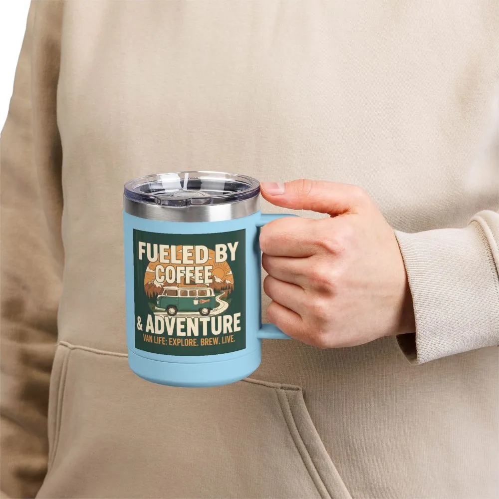 3945857690939730738_2048.jpeg Coffee Mug Tumbler, 15oz — "Fueled by Coffee & Adventure"