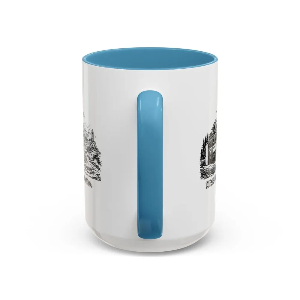 Accent Coffee Mug (11, 15oz) — "Life Is Better In A Van" Design Minimal-Line