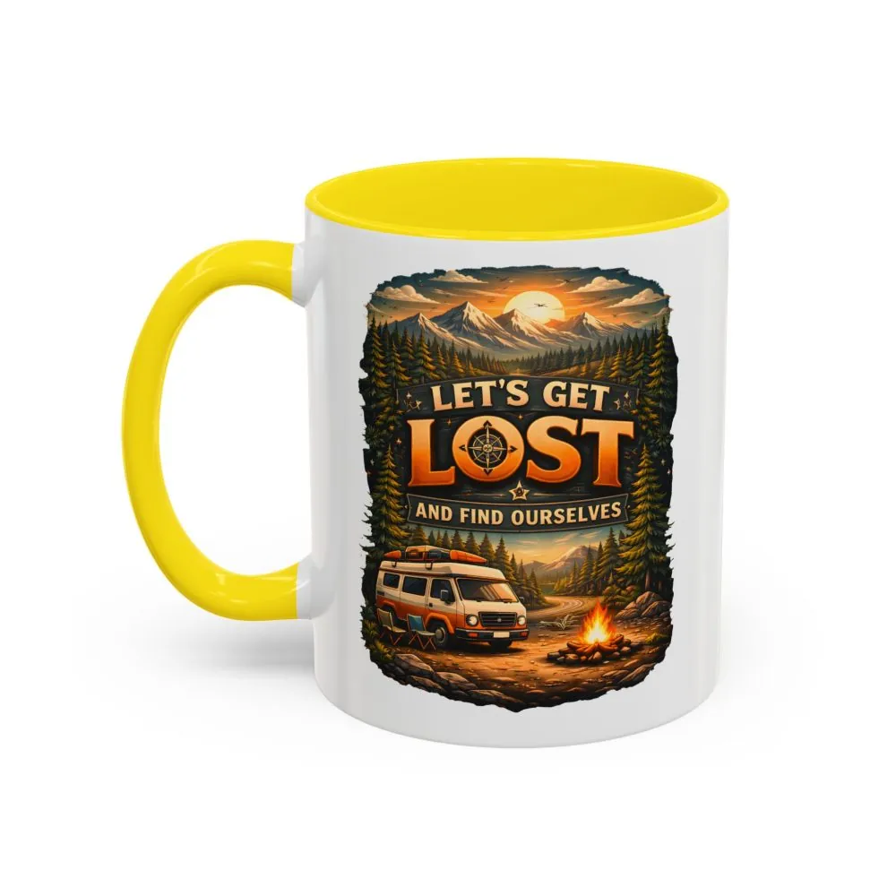 3949539515289463051_2048.jpeg Accent Coffee Mug (11, 15oz) — "Let´s Get Lost And Find Ourselfs" Design Scenic-Line