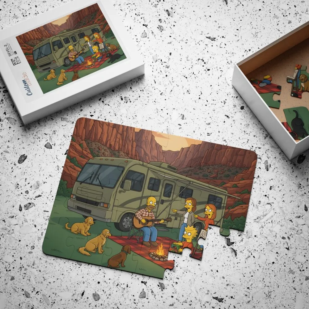 3969709814069046869_2048.jpeg Kids' 30‑Piece Camping Puzzle — Scenic Camper Jigsaw