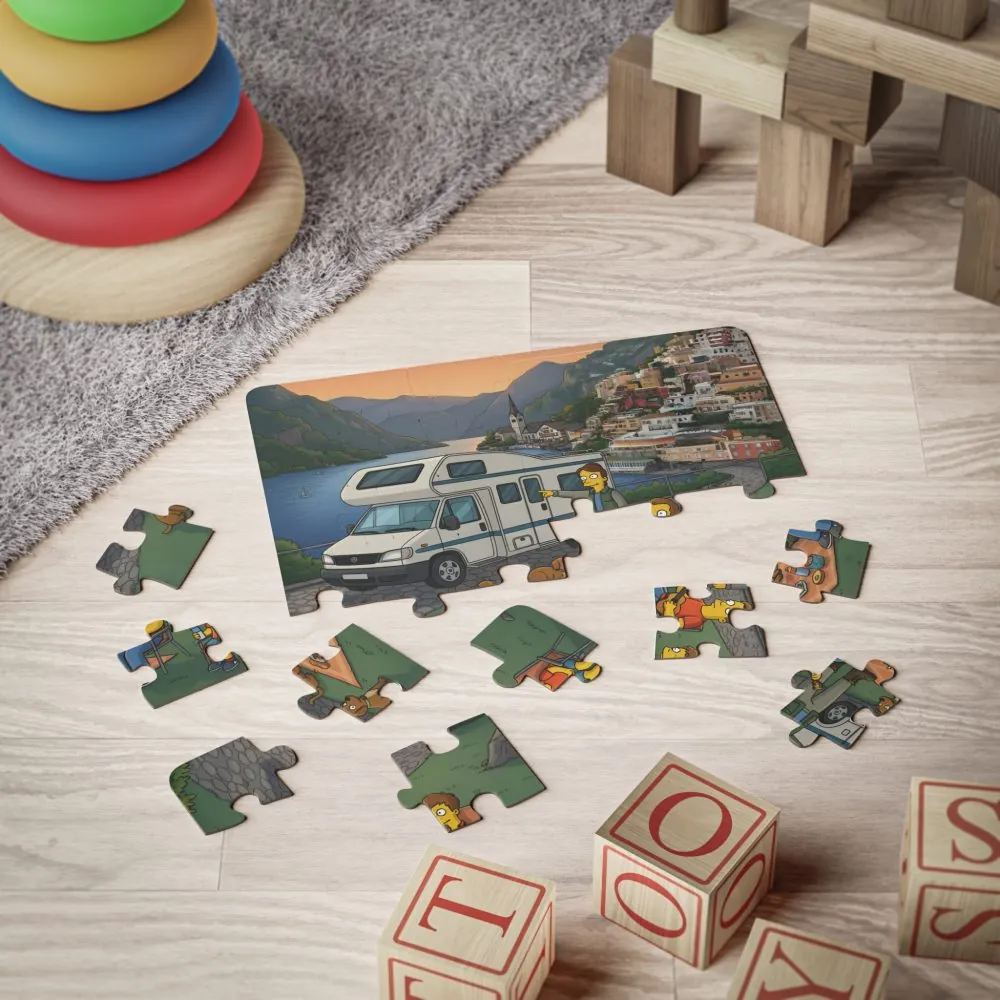 Kids' 30‑Piece Camping Puzzle — Family RV Adventure