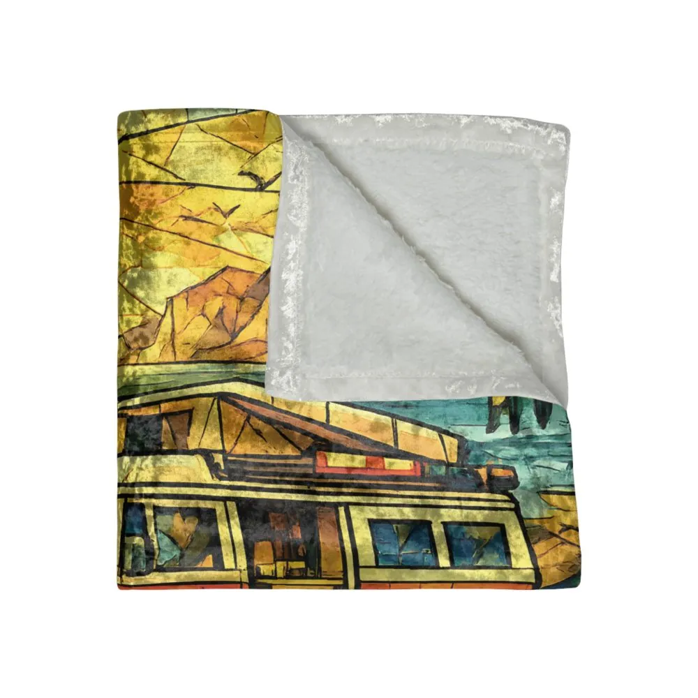 3999558370558089534_2048.jpeg Crushed Velvet Blanket —"Find Your Adventure" Design Cubic-Line (Campervan)