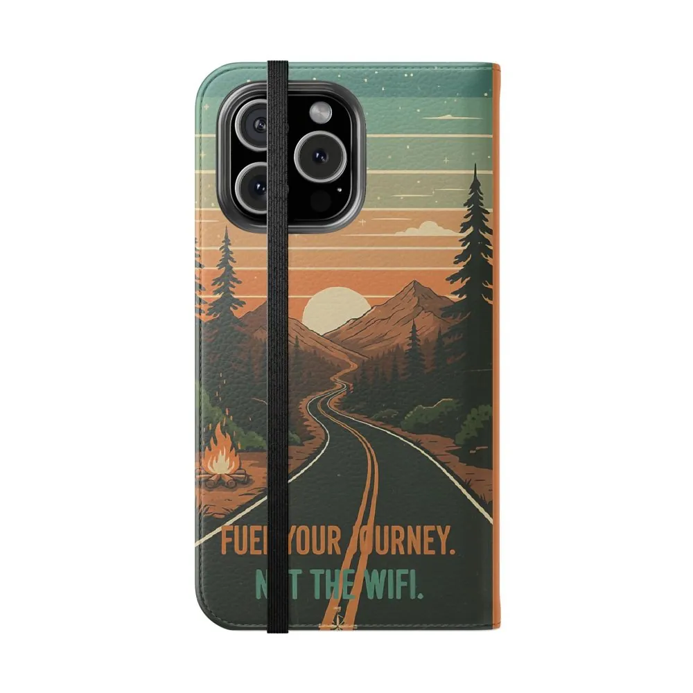 4004930129538522571_2048.jpeg Flip Phone Case — "Adventure Awaits Unplug & Drive" Wallet Case