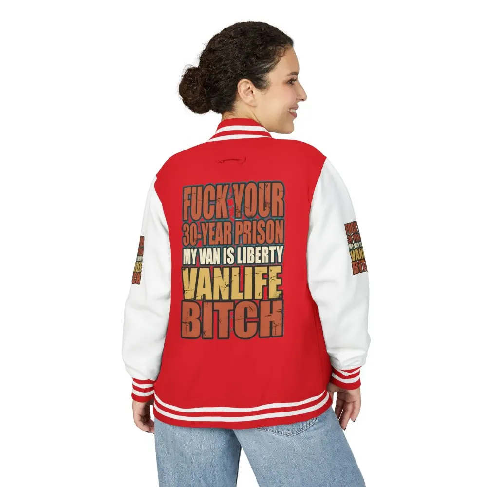 402601642490045876_2048.jpeg Unisex Heavyweight Letterman Jacket — "Fuck Your 30 Year" Design F**K-Line