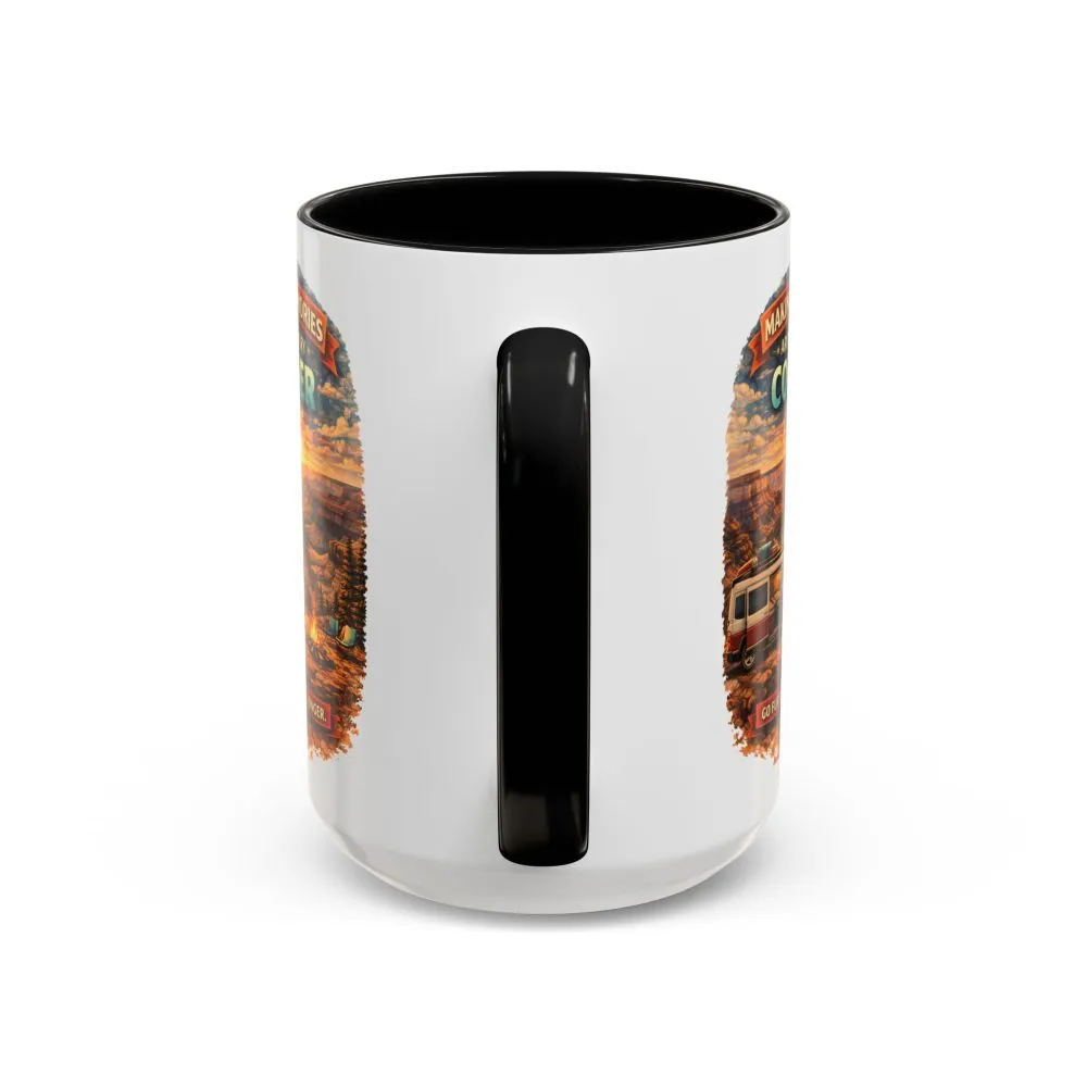 Accent Coffee Mug (11, 15oz) — "Making Memories Around Every Corner" Design Scenic-Line