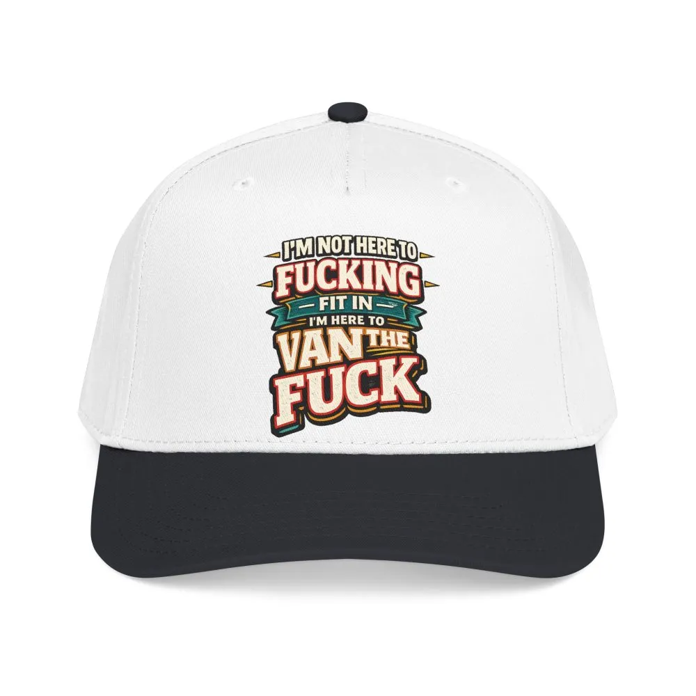 4049853606929885213_2048.jpeg Baseball Cap - "I´m Not Here To Fucking Fit In" Design F**K-Line