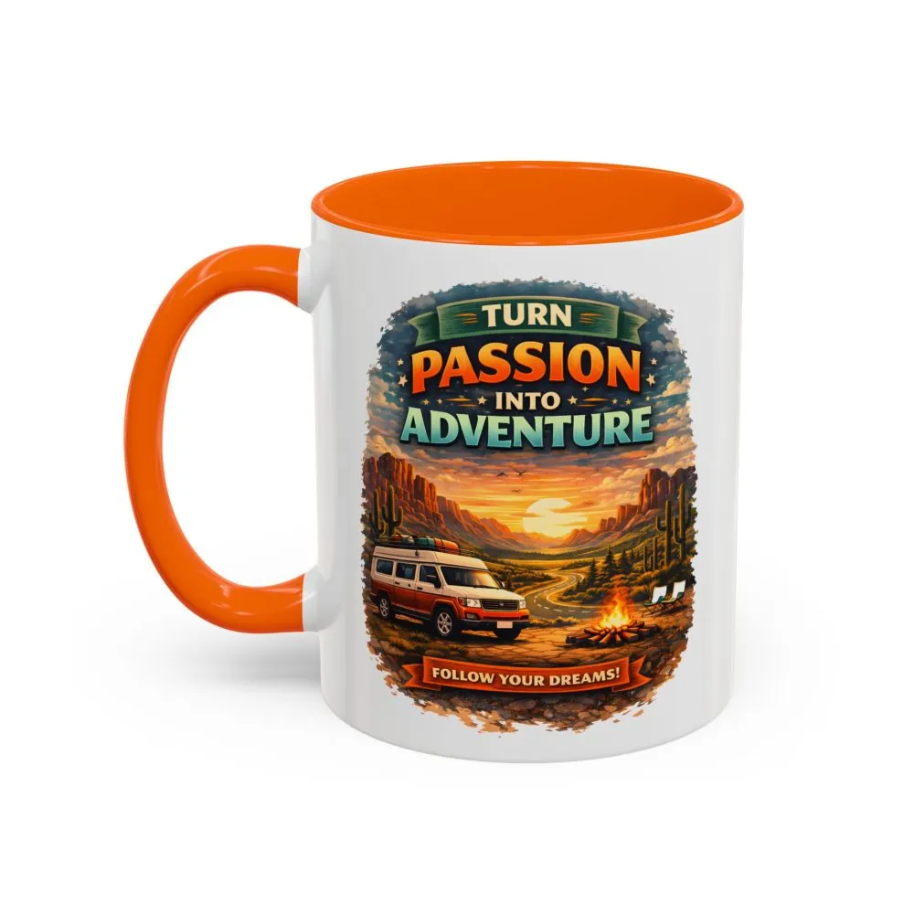 4068375570146681665_2048.jpeg Accent Coffee Mug (11, 15oz) — "Turn Passion Into Adventure" Design Scenic-Line