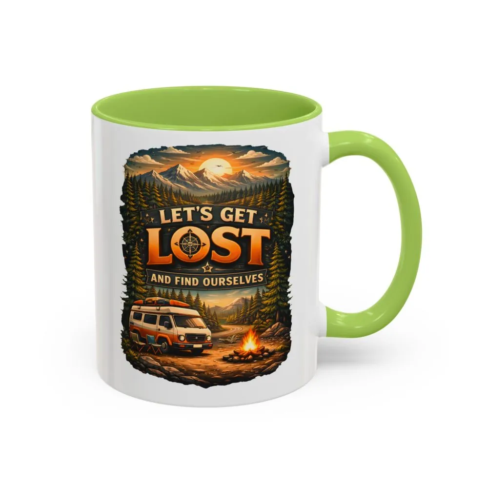 4097649502647797747_2048.jpeg Accent Coffee Mug (11, 15oz) — "Let´s Get Lost And Find Ourselfs" Design Scenic-Line