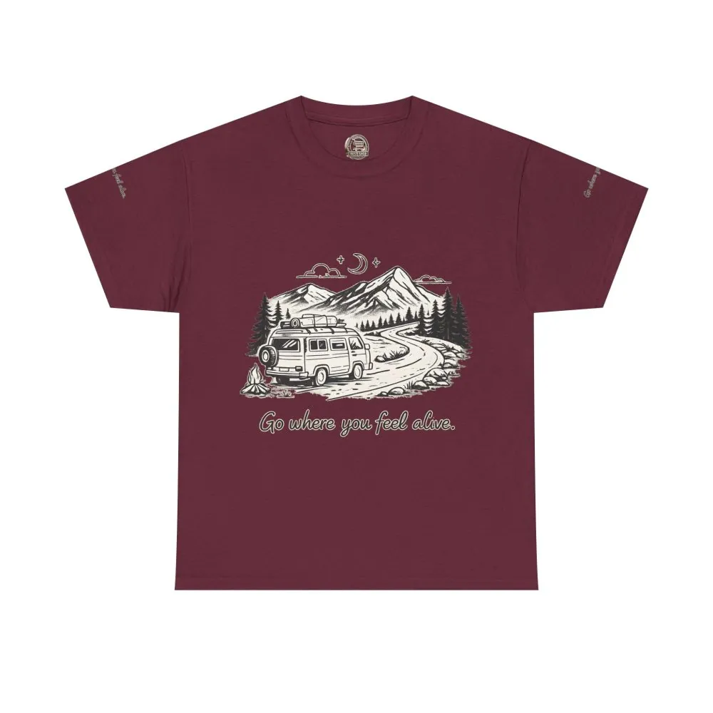 4115030233276643963_2048.jpeg Unisex Heavy Cotton Tee — "Go Where You Feel Alive" Design Minimal-Line