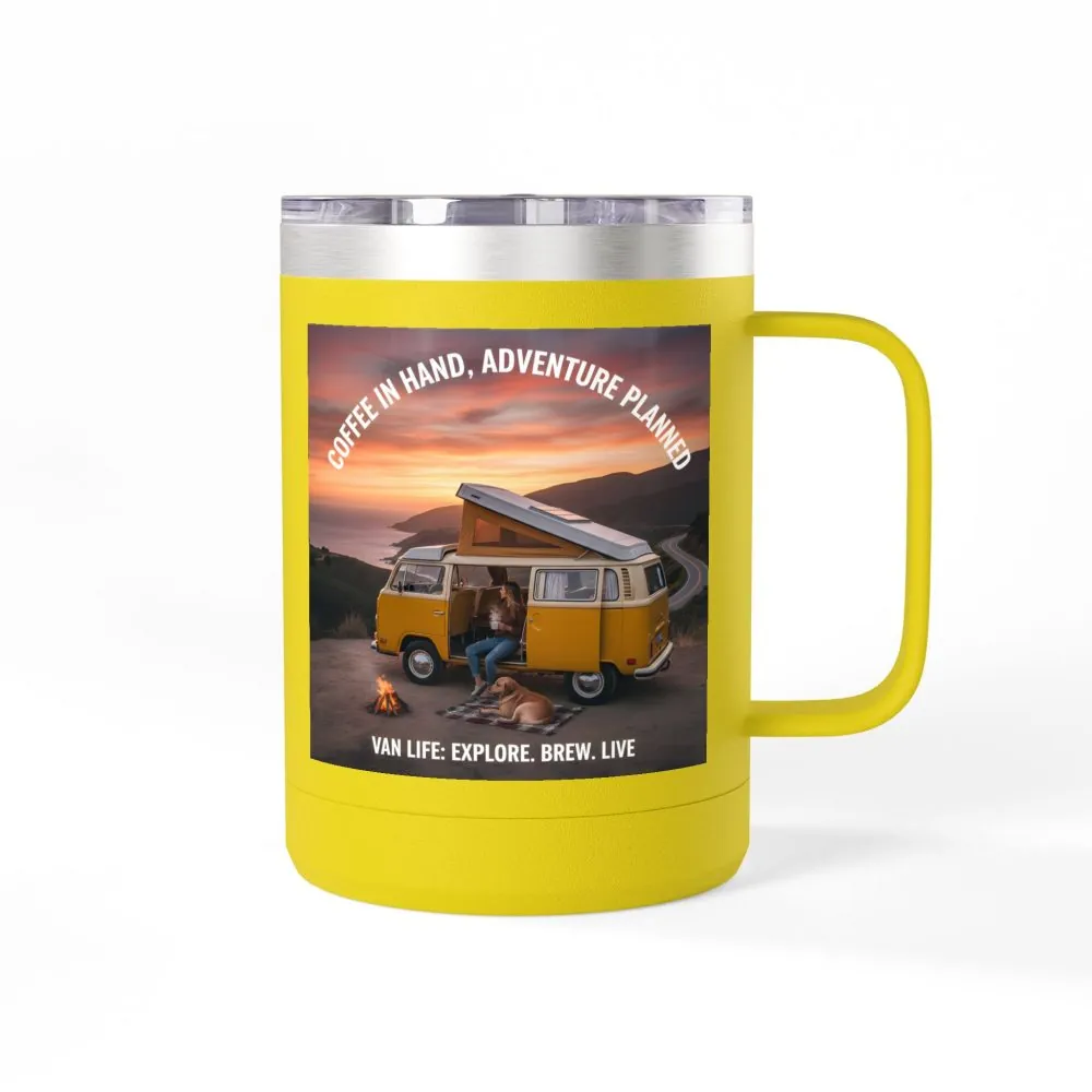 4134229278485088753_2048.jpeg Coffee Mug Tumbler, 15oz — "Coffee in Hand, Adventure Planned"