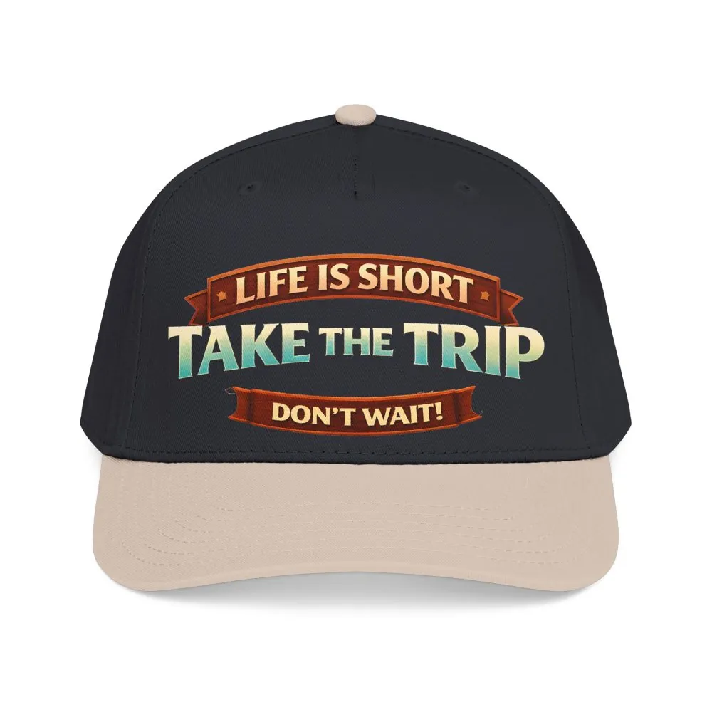 4137861797490855892_2048.jpeg Baseball Cap - "Live Is Short Take The Trip" Design Scenic-Line