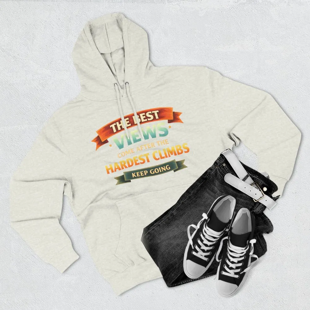 4165158047046153090_2048.jpeg Three-Panel Fleece Hoodie - "The Best Views" Design Scenic-Line