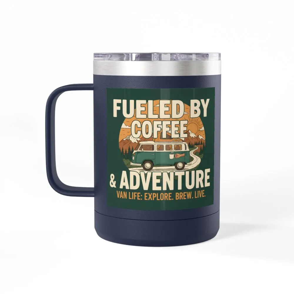 4175444912838992140_2048.jpeg Coffee Mug Tumbler, 15oz — "Fueled by Coffee & Adventure"