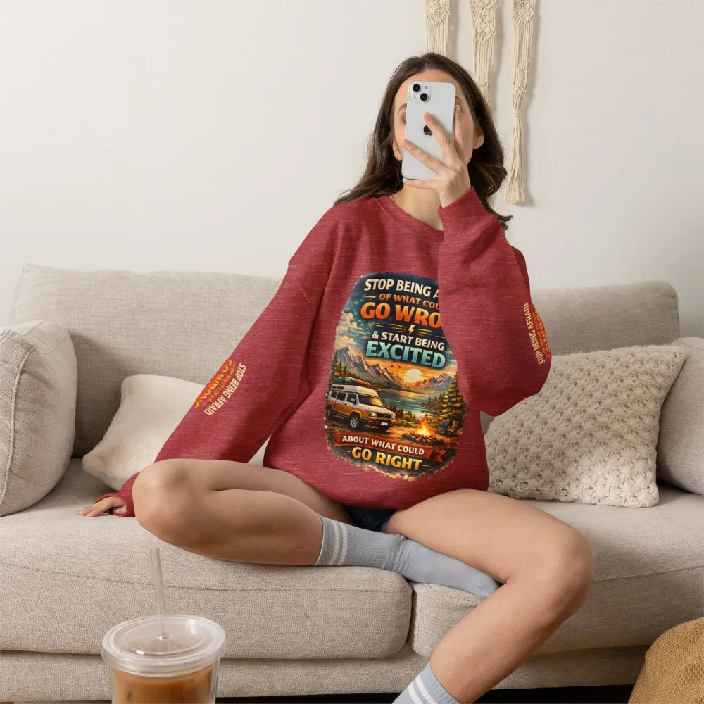 4179539514095918377_2048.jpeg Unisex Heavy Blend™ Crewneck Sweatshirt — "Stop Being Afraid Of What Could Go Wrong" Design Scenic-Line