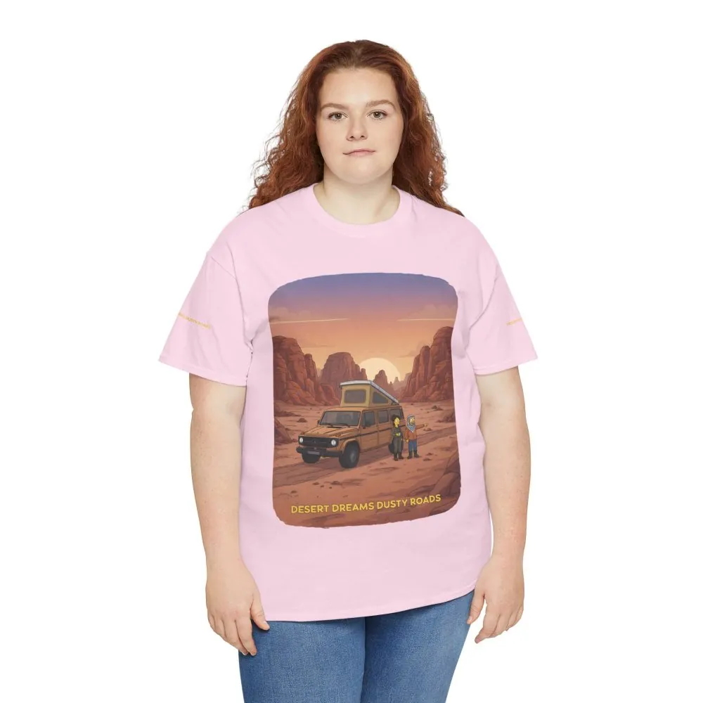 4182379031836264281_2048.jpeg Unisex Heavy Cotton Tee — "Desert Dreams Dusty Roads" Design Sitcom-Line