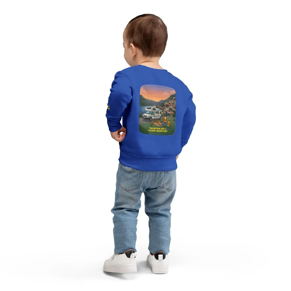 Toddler Sweatshirt - "Mountain Air-Alpine Adventure" (Design Sitcom-Line)