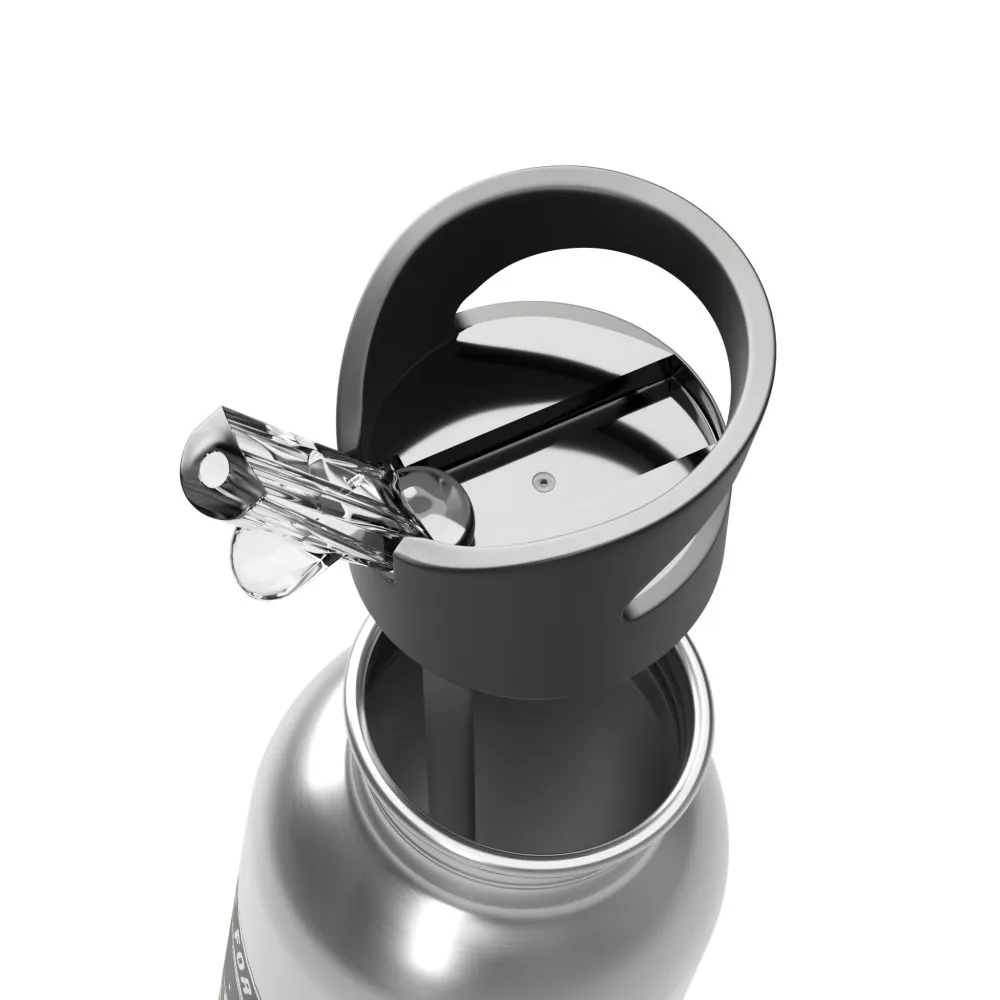 4191149924707534470_2048.jpeg Stainless Steel Water Bottle with Straw – 'ROAD WHERE MADE FOR JOURNEYS-NOT DESTINATIONS' Outdoor Logo 20oz