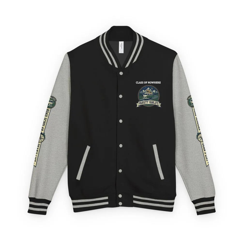 4198126380136293419_2048.jpeg Unisex Heavyweight Letterman Jacket (Awdis) —"Adventure Academy" Road Trip Team Varsity Jacket