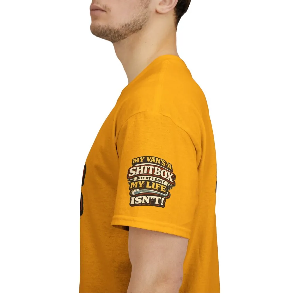 4199792064589471271_2048.jpeg Unisex Heavy Cotton Tee — "My Van`s A Shitbox" Design F**K-Line