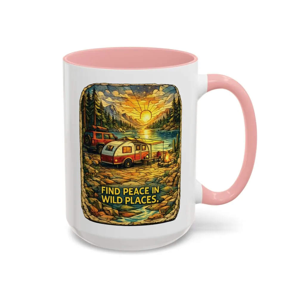4205480543490677759_2048.jpeg Accent Coffee Mug (11, 15oz) — "Find Peace In Wild Places" Design Cubic-Line